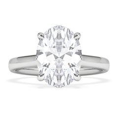 Amora Oval 3.00ct Hidden Halo Lab Diamond Engagement Ring G/VS1 Set in Platinum