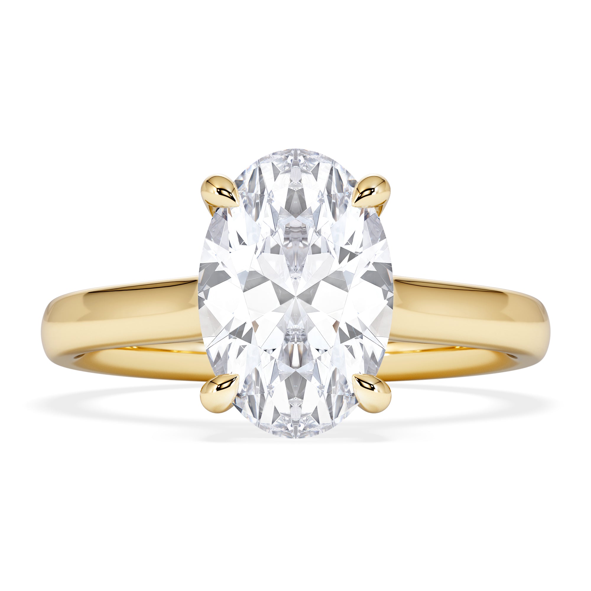 Amora Oval 2.00ct Hidden Halo Lab Diamond Engagement Ring F/VS1 Set in 18K Gold