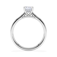 Amora Radiant 1.00ct Hidden Halo Lab Diamond Engagement Ring F/VS1 Set in 18K White Gold