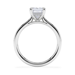 Amora Radiant 2.00ct Hidden Halo Lab Diamond Engagement Ring F/VS1 Set in 18K White Gold