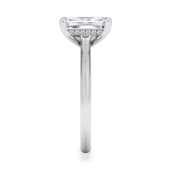 Amora Radiant 2.00ct Hidden Halo Lab Diamond Engagement Ring F/VS1 Set in 18K White Gold
