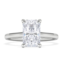 Amora Radiant 2.00ct Hidden Halo Lab Diamond Engagement Ring F/VS1 Set in 18K White Gold