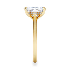 Amora Radiant 2.00ct Hidden Halo Lab Diamond Engagement Ring F/VS1 Set in 18K Gold