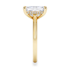 Amora Radiant 3.00ct Hidden Halo Lab Diamond Engagement Ring G/VS1 Set in 18K Gold