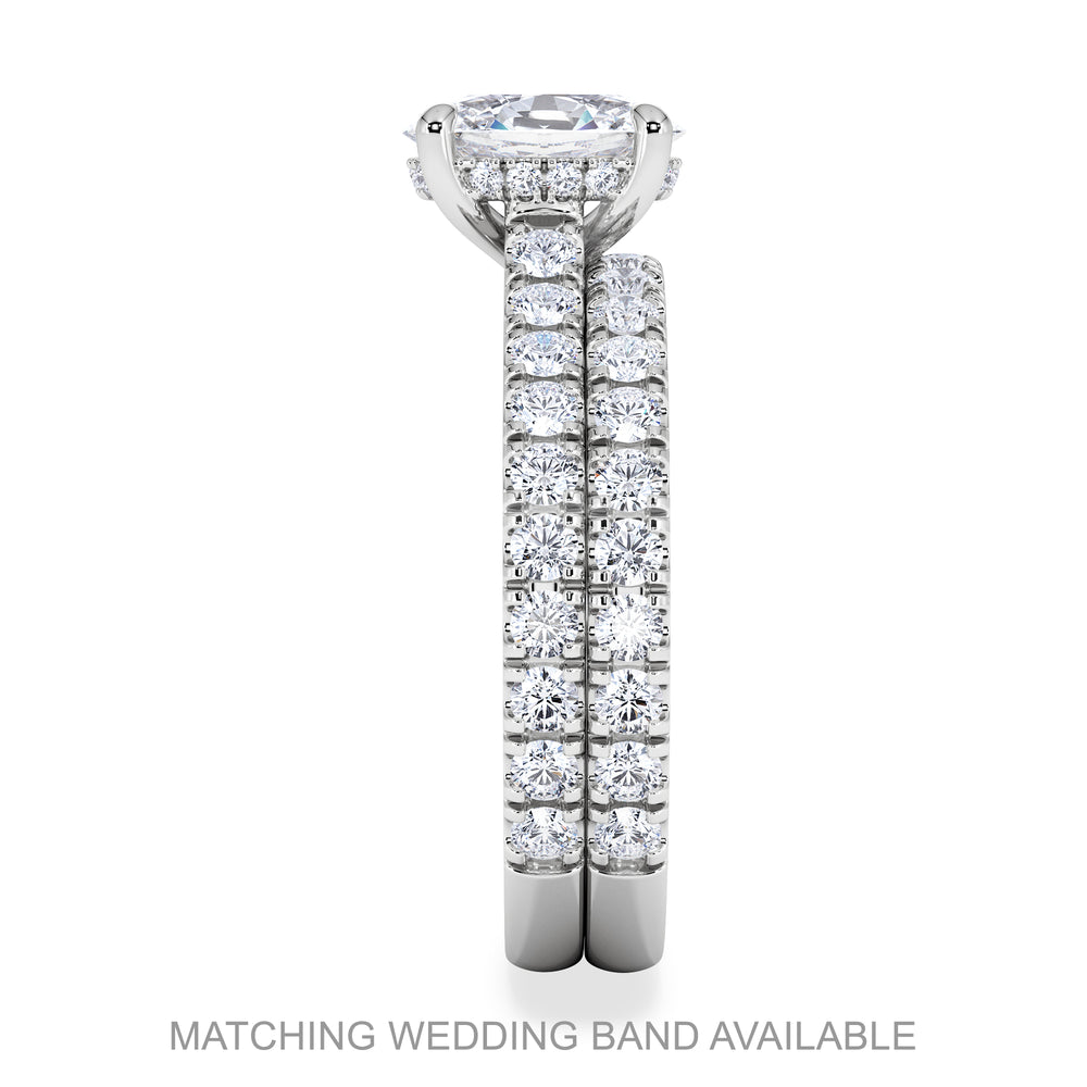 Amora 0.50ct Lab Diamond Set Ring Set in Platinum