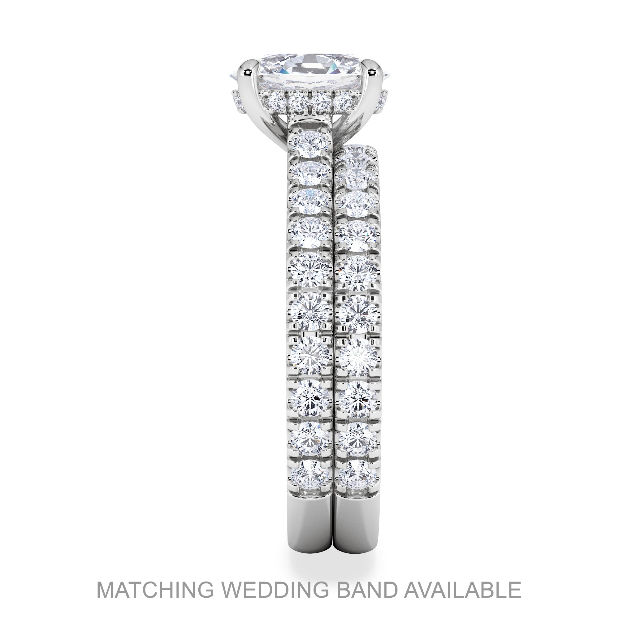 Amora 0.50ct Lab Diamond Set Ring Set in Platinum