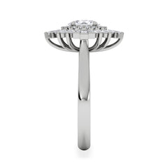 The Radiance Lab Diamond Ring 1.08ct H/SI Set in 9K White Gold