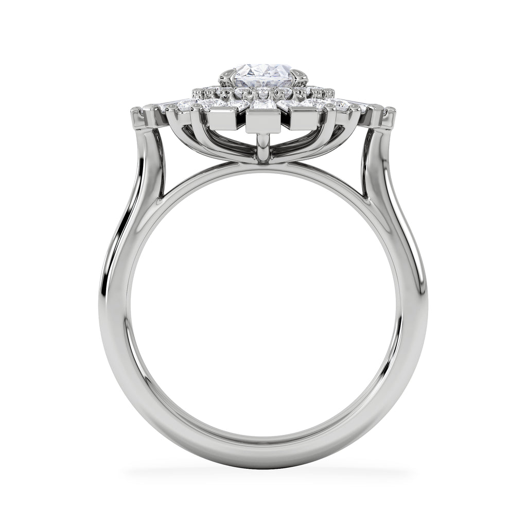 The Radiance Lab Diamond Ring 2.00ct H/SI Set in 9K White Gold