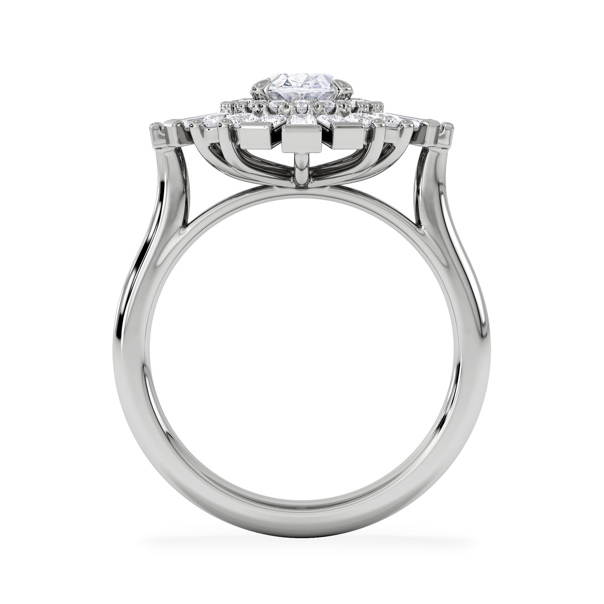 The Radiance Lab Diamond Ring 2.00ct H/SI Set in 9K White Gold