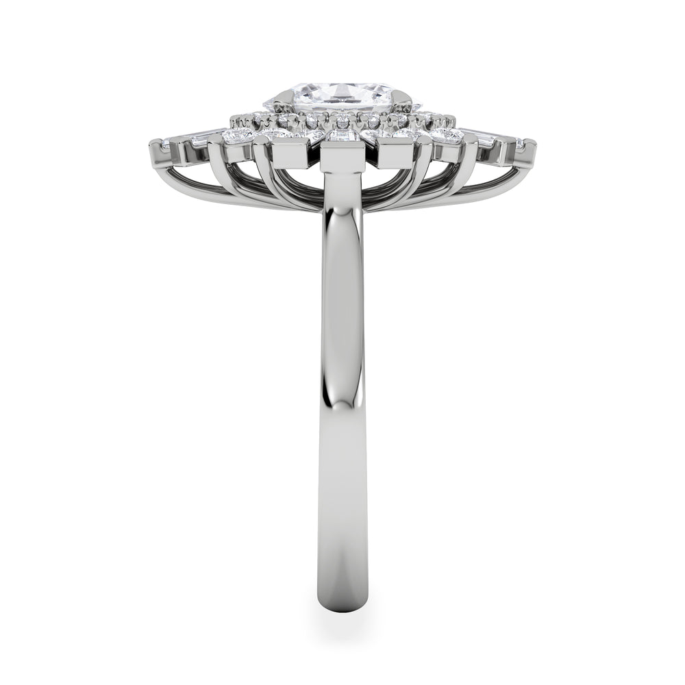 The Radiance Lab Diamond Ring 2.00ct H/SI Set in 9K White Gold