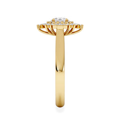 The Radiance Lab Diamond Ring 0.52ct H/SI Set in 18K Gold Vermeil