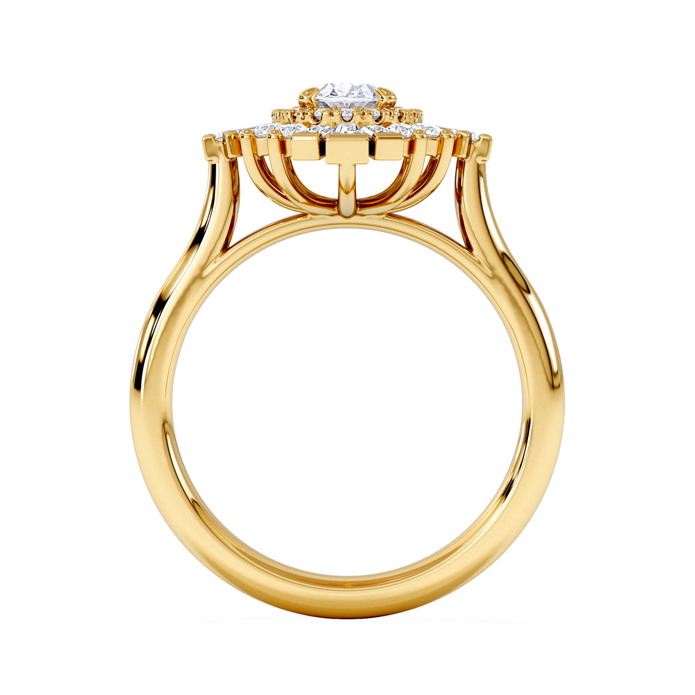 The Radiance Lab Diamond Ring 1.08ct H/SI Set in 9K Gold