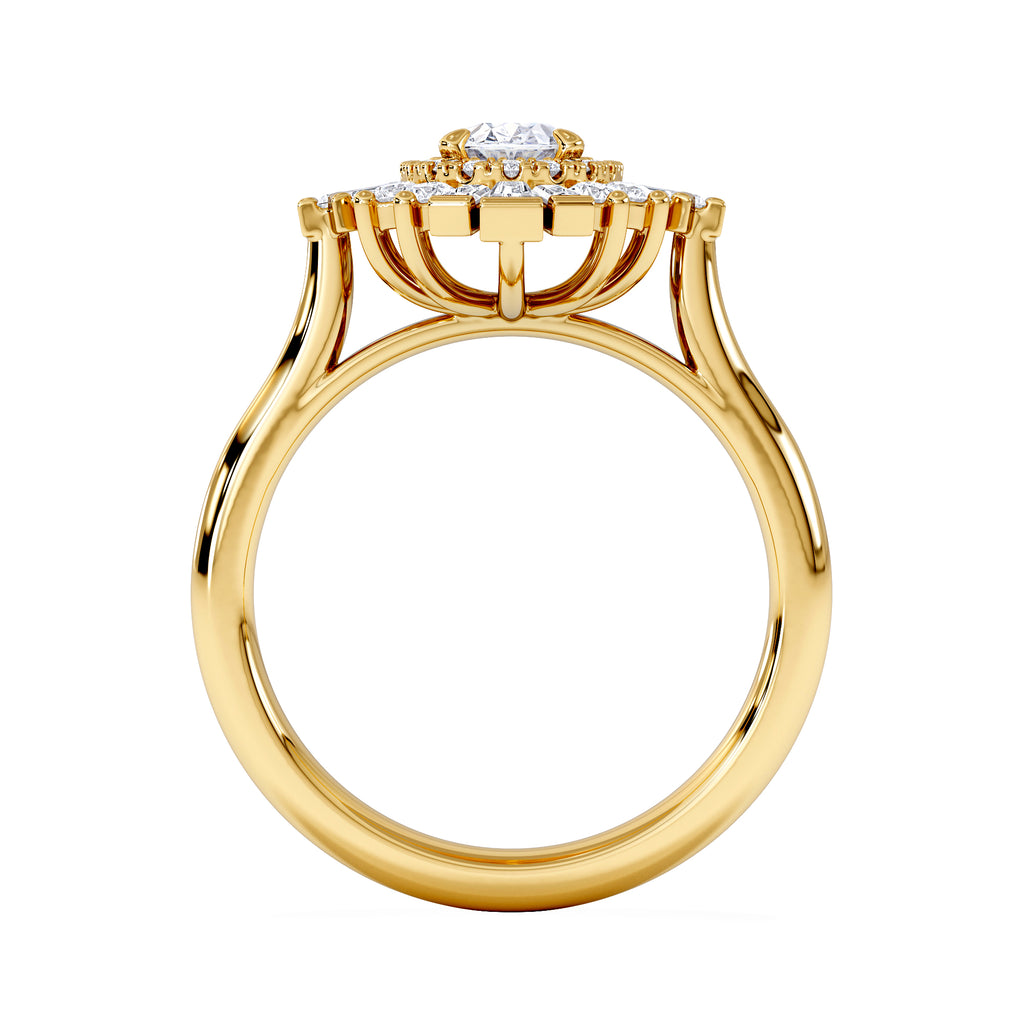 The Radiance Lab Diamond Ring 1.08ct H/SI Set in 9K Gold