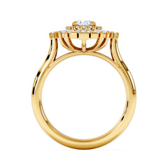 The Radiance Lab Diamond Ring 1.08ct H/SI Set in 9K Gold