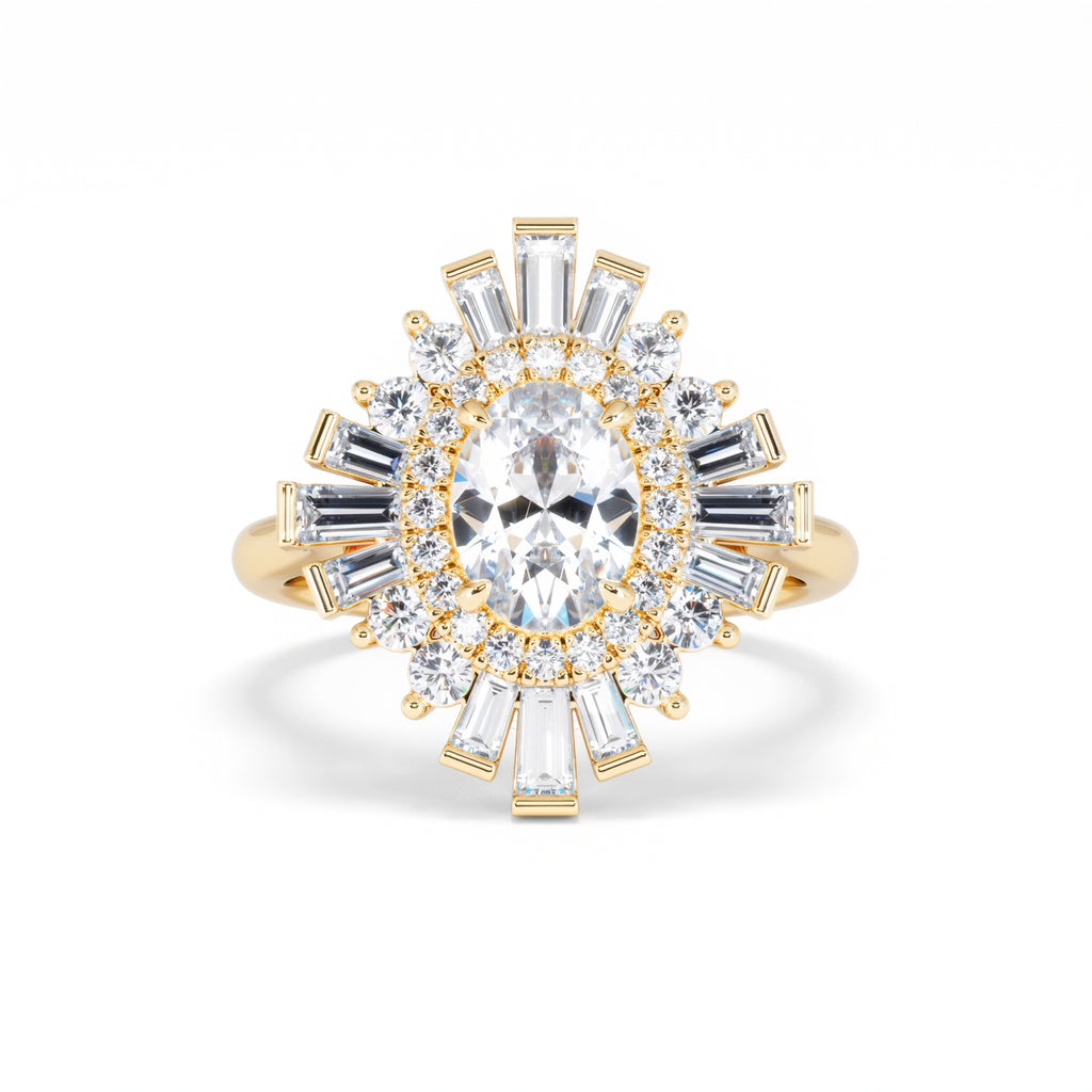 The Radiance Lab Diamond Ring 2.00ct H/SI SetI in 9K Gold