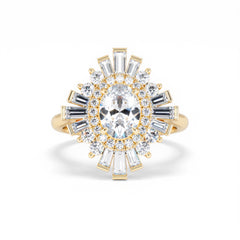 The Radiance Lab Diamond Ring 2.00ct H/SI Set in 9K Gold