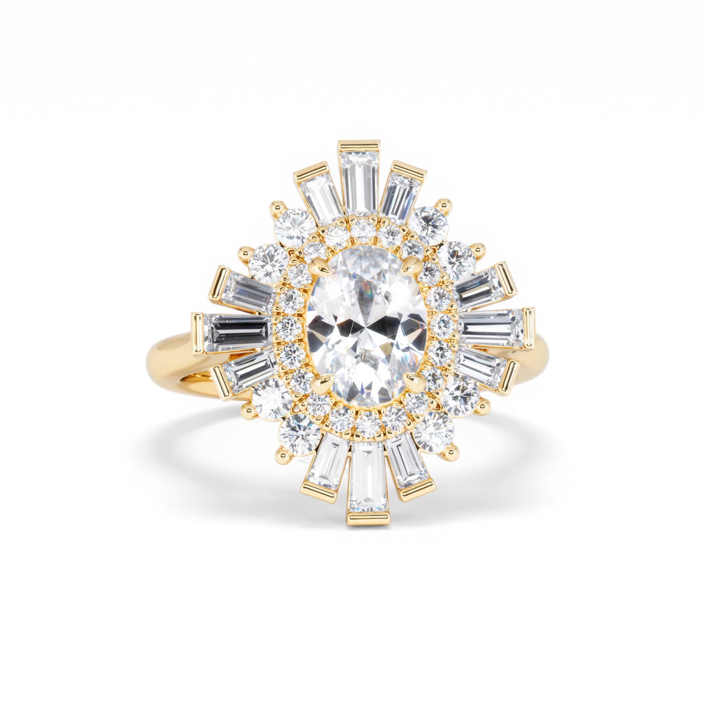 The Radiance Lab Diamond Ring 2.00ct H/SI SetI in 9K Gold