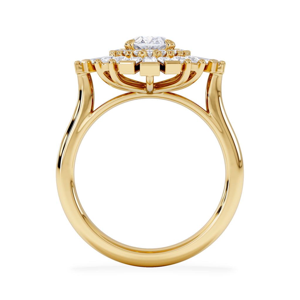 The Radiance Lab Diamond Ring 2.00ct H/SI Set in 9K Gold
