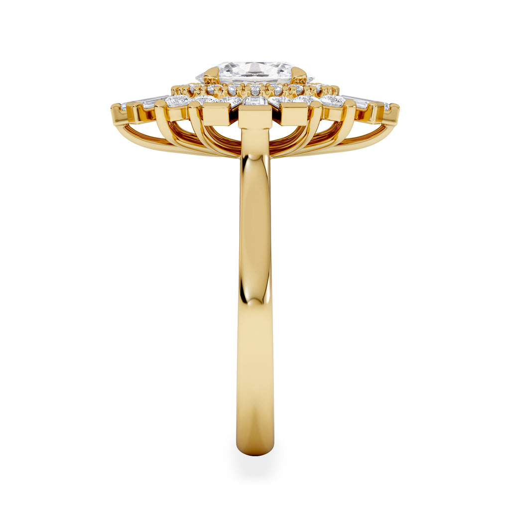 The Radiance Lab Diamond Ring 2.00ct H/SI Set in 9K Gold