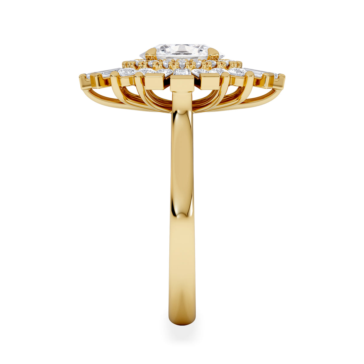 The Radiance Lab Diamond Ring 2.00ct H/SI SetI in 9K Gold