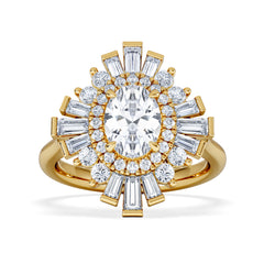 The Radiance Lab Diamond Ring 2.00ct H/SI Set in 9K Gold