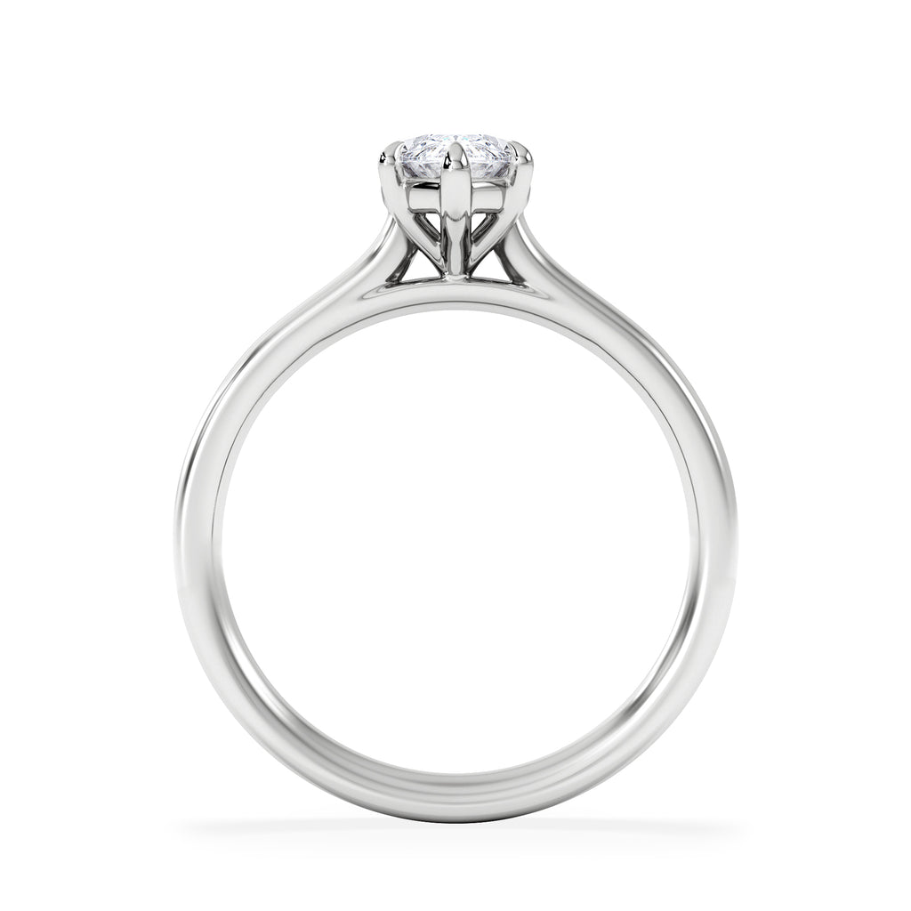 Amora Marquise 1.00ct Lab Diamond Engagement Ring F/VS Set in Platinum