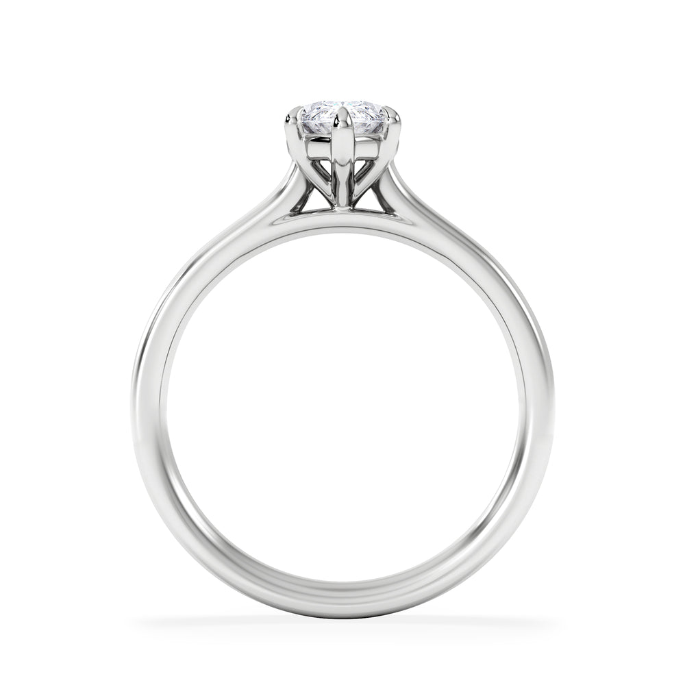 Amora Marquise 1.00ct Lab Diamond Engagement Ring F/VS Set in 18K White Gold