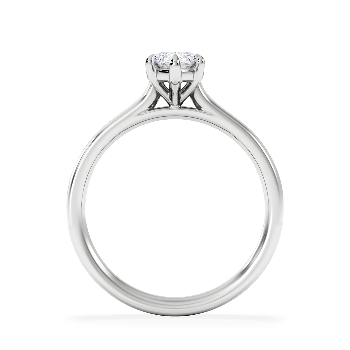 Amora Marquise 1.00ct Lab Diamond Engagement Ring F/VS Set in 18K White Gold