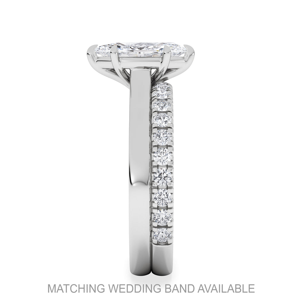 Amora Marquise 1.00ct Lab Diamond Engagement Ring F/VS Set in 18K White Gold