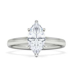 Amora Marquise 1.00ct Lab Diamond Engagement Ring F/VS Set in Platinum