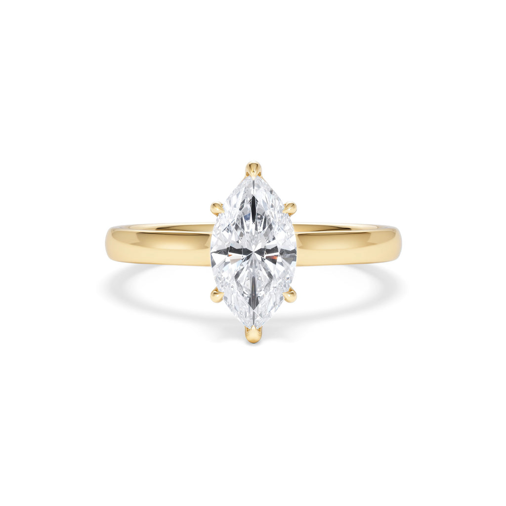 Amora Marquise Diamond 1.00ct Engagement Ring F/VS Set in 18K Gold