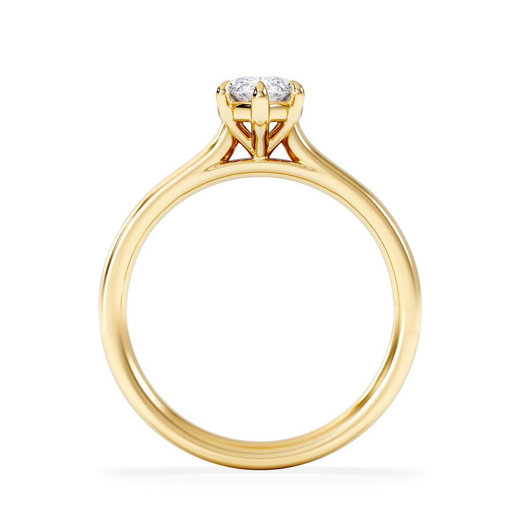 Amora Marquise 1.00ct Lab Diamond Engagement Ring F/VS Set in 18K Gold