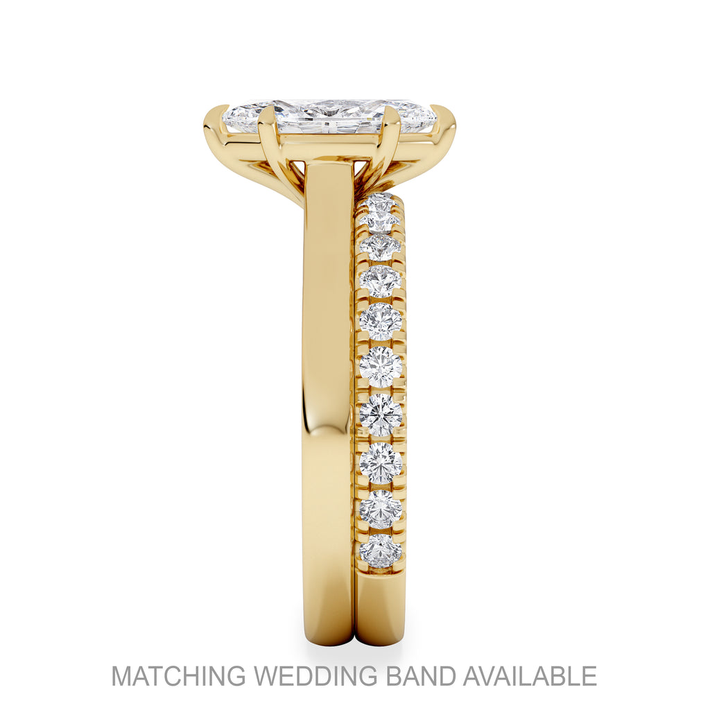 Amora Marquise 1.00ct Lab Diamond Engagement Ring F/VS Set in 18K Gold