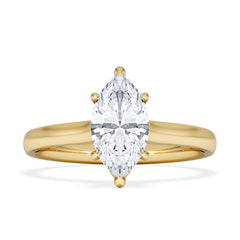 Amora Marquise 1.00ct Lab Diamond Engagement Ring F/VS Set in 18K Gold