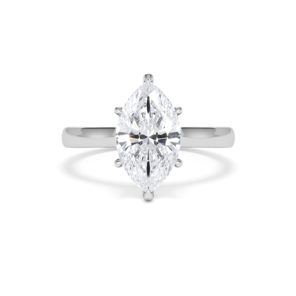 Amora Marquise 2.00ct Lab Diamond Engagement Ring F/VS Set in 18K White Gold