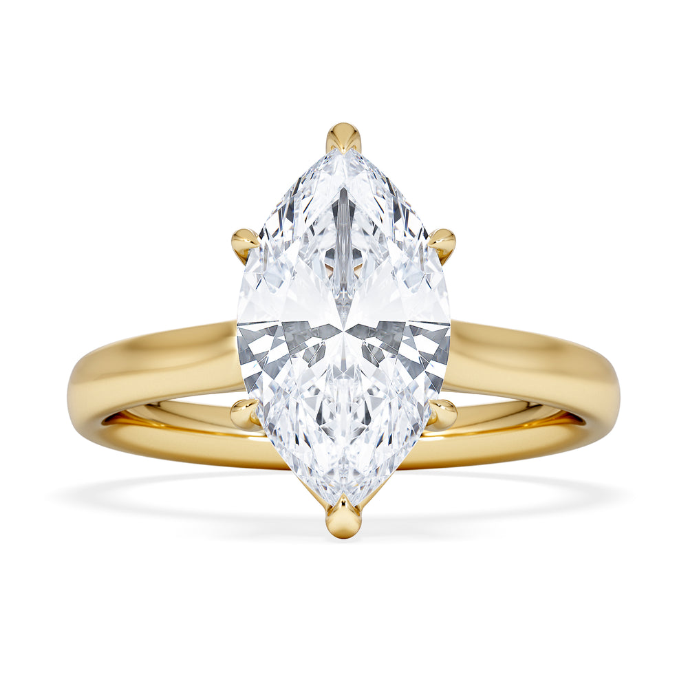 Amora Marquise 2.00ct Lab Diamond Engagement Ring F/VS Set in 18K Gold