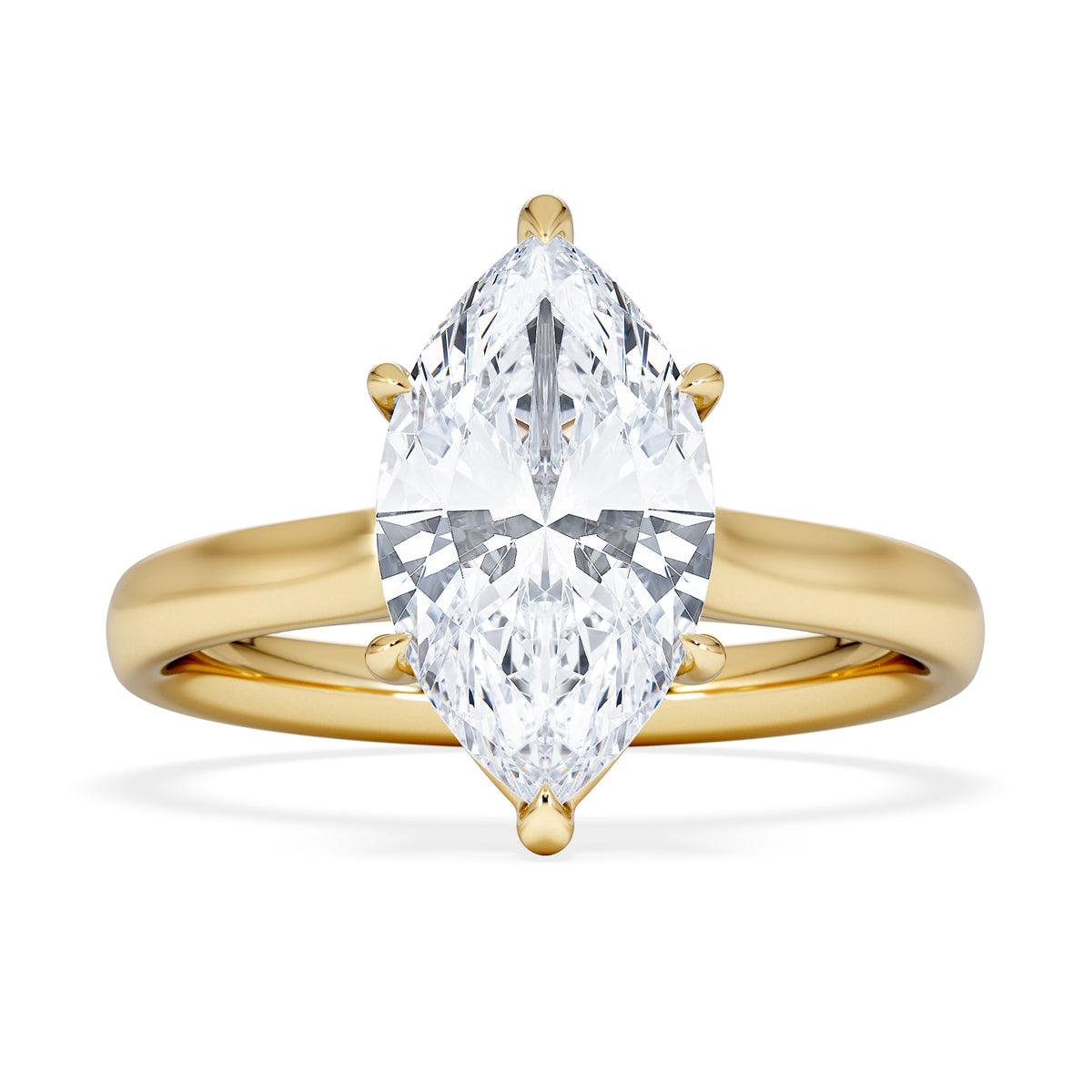 Amora Marquise 2.00ct Lab Diamond Engagement Ring F/VS Set in 18K Gold