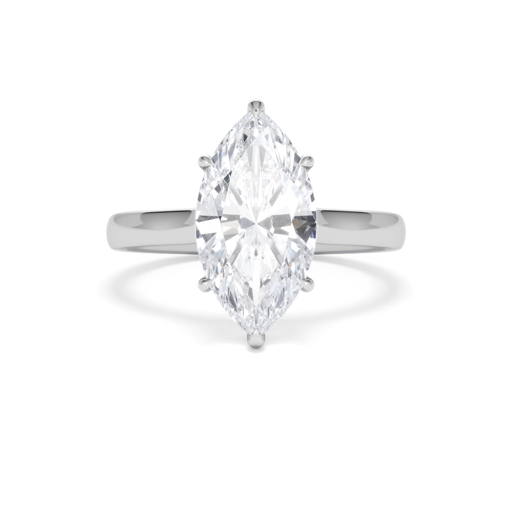 Amora Marquise 3.00ct Lab Diamond Engagement Ring G/VS Set in 18K White Gold