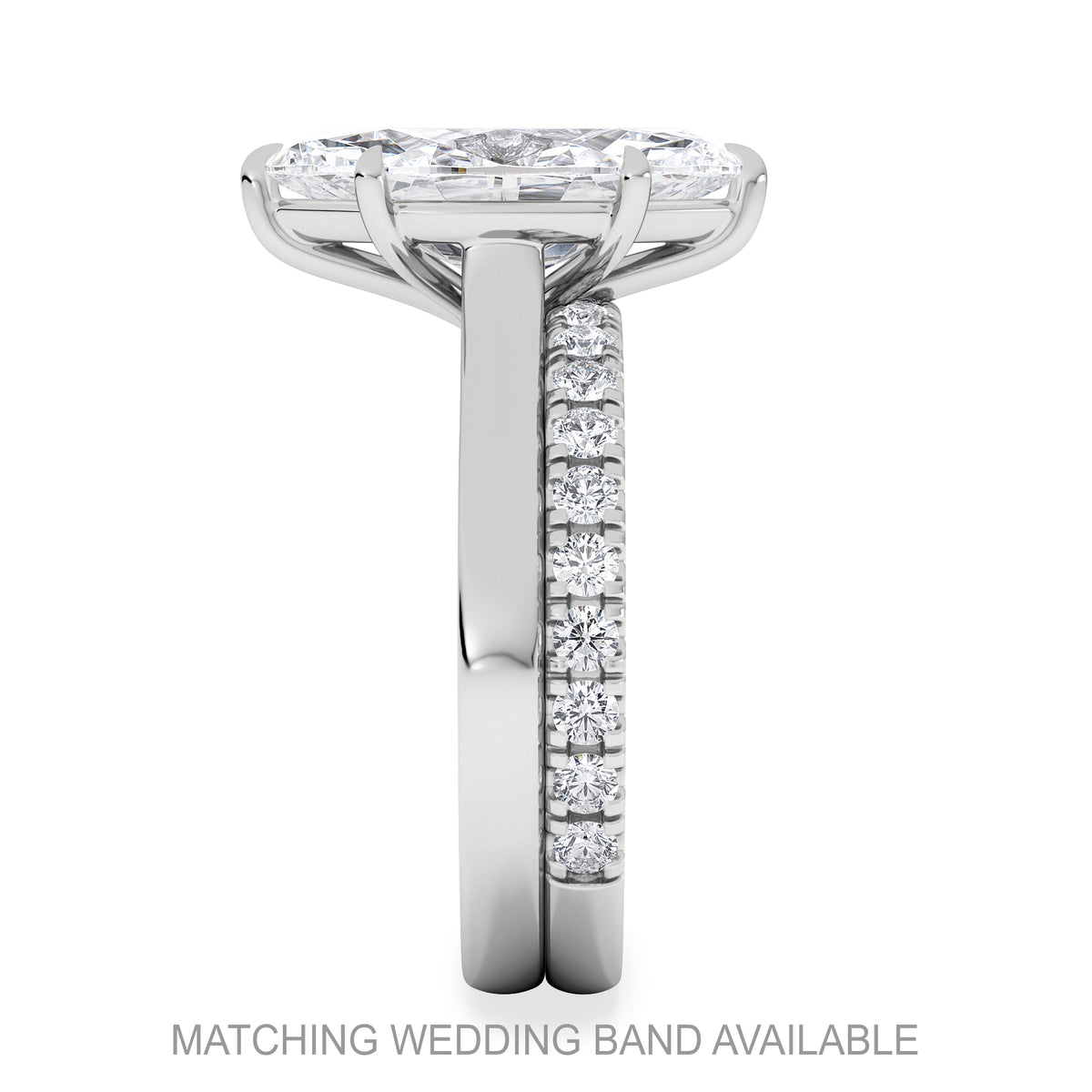 Amora Marquise 3.00ct Lab Diamond Engagement Ring G/VS Set in Platinum