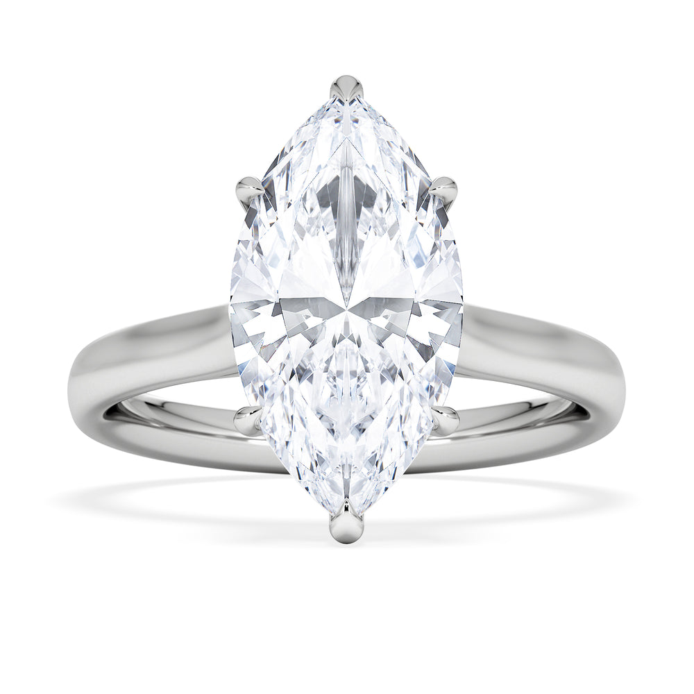 Amora Marquise 3.00ct Lab Diamond Engagement Ring G/VS Set in Platinum