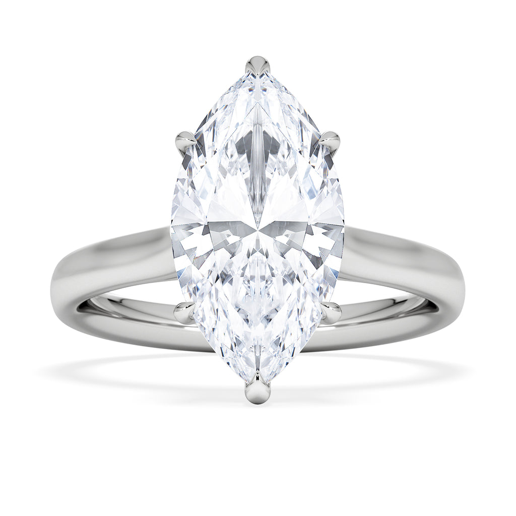 Amora Marquise 3.00ct Lab Diamond Engagement Ring G/VS Set in Platinum