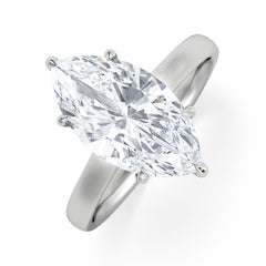 Amora Marquise 3.00ct Lab Diamond Engagement Ring G/VS Set in Platinum