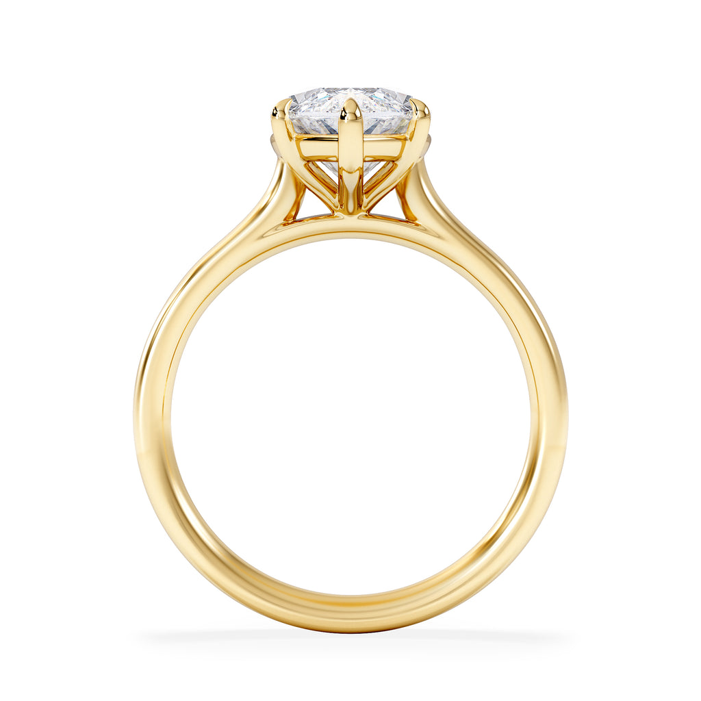 Amora Marquise 3.00ct Lab Diamond Engagement Ring G/VS Set in 18K Gold