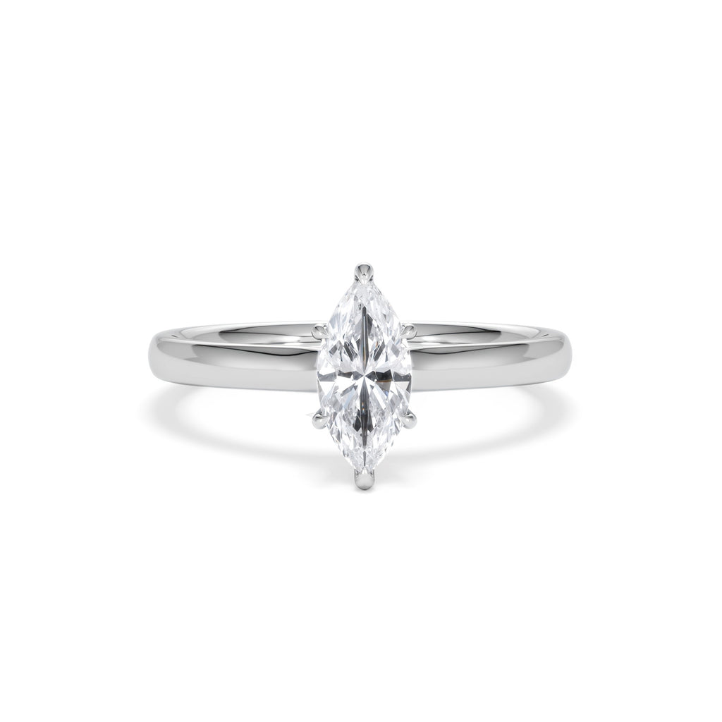 Amora Marquise 0.50ct Lab Diamond Engagement Ring F/VS Set in 18K White Gold