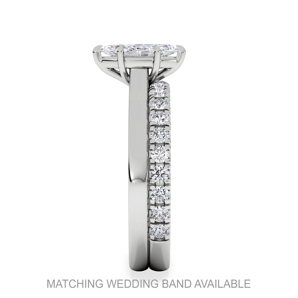 Amora Marquise 0.50ct Lab Diamond Engagement Ring F/VS Set in 18K White Gold