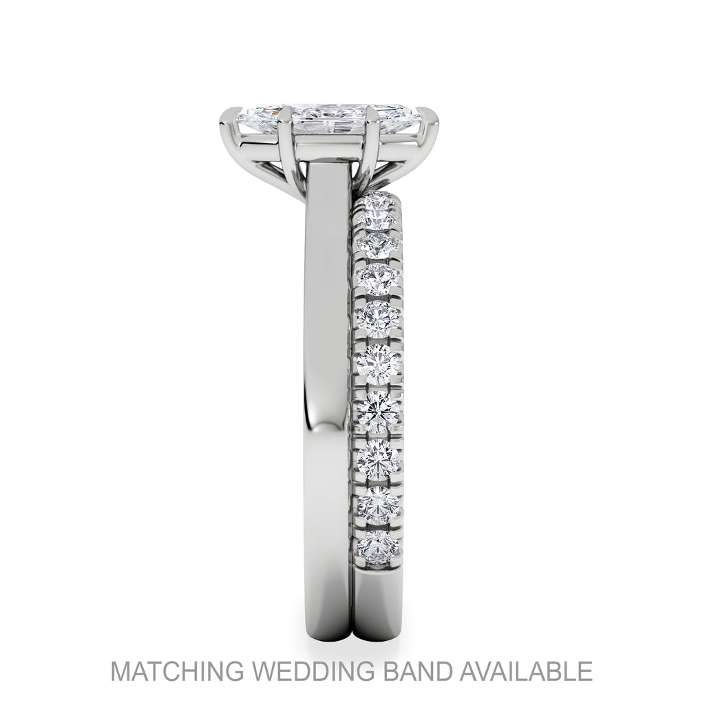 Amora Marquise 0.50ct Lab Diamond Engagement Ring F/VS Set in 18K White Gold