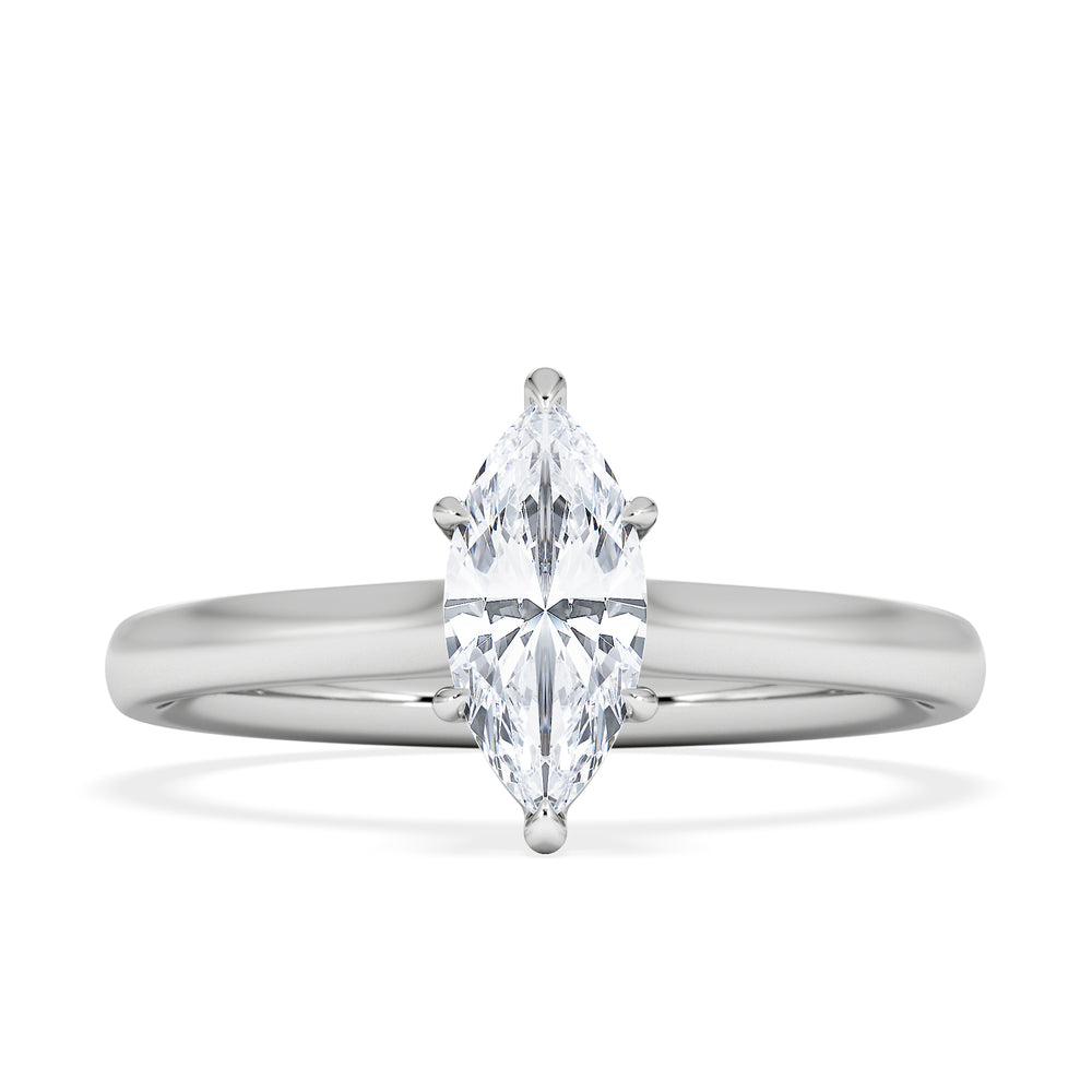 Amora Marquise 0.50ct Lab Diamond Engagement Ring F/VS Set in 18K White Gold