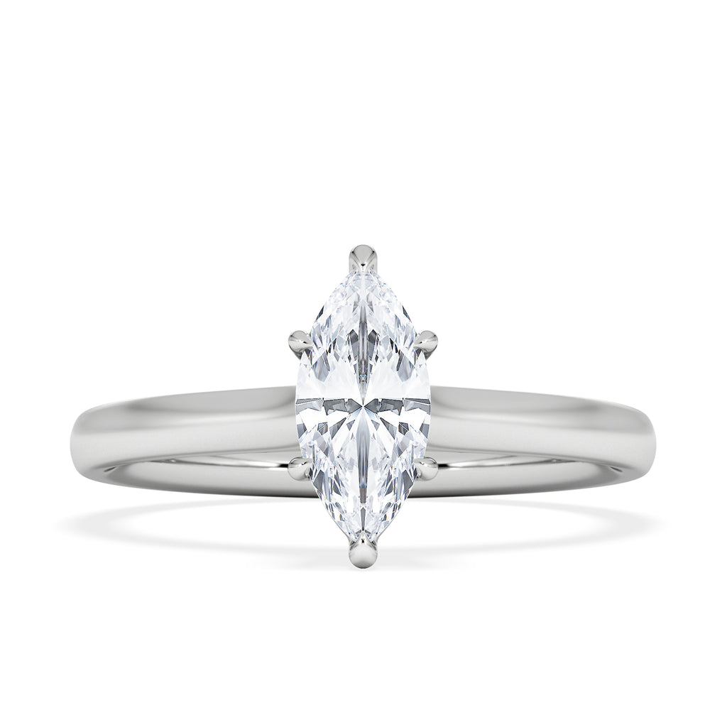 Amora Marquise 0.50ct Lab Diamond Engagement Ring F/VS Set in 18K White Gold