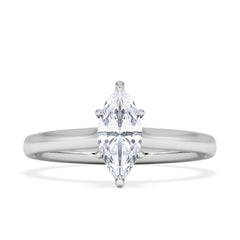 Amora Marquise 0.50ct Lab Diamond Engagement Ring F/VS Set in 18K White Gold