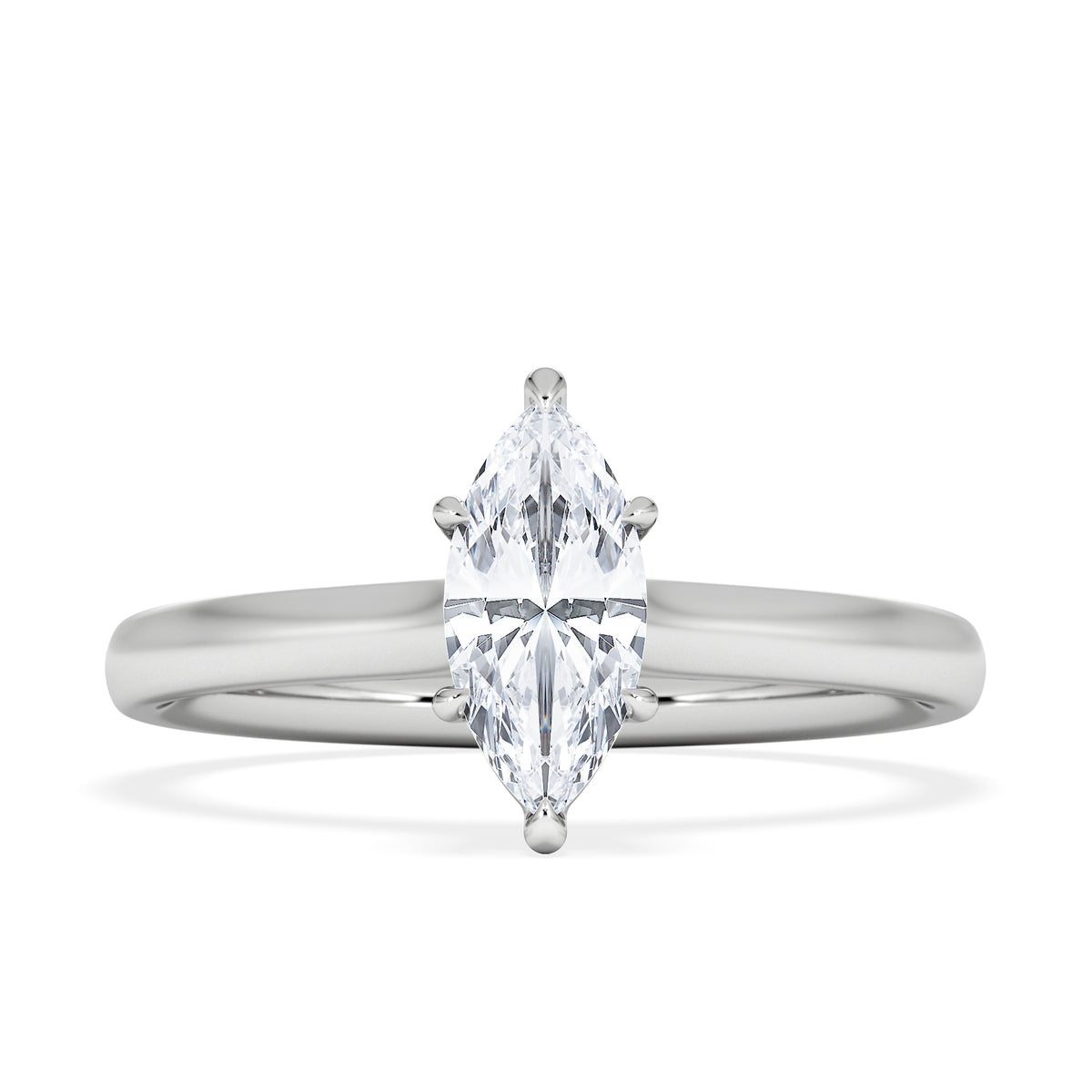 Amora Marquise 0.50ct Lab Diamond Engagement Ring F/VS Set in 18K White Gold